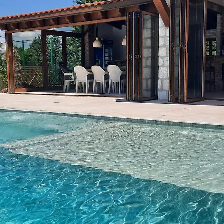 Macedonium Luxury With Big Pool & Fireplace Вілла *