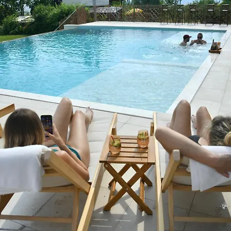 Macedonium Luxury With Big Pool & Fireplace