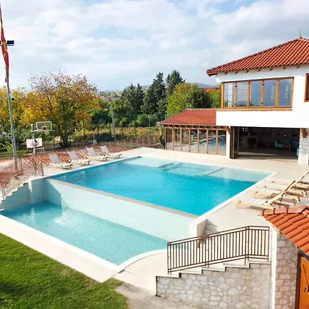 Macedonium Luxury With Big Pool & Fireplace Villa *