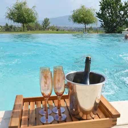 Macedonium Luxury With Pool & Panoramic View Вилла