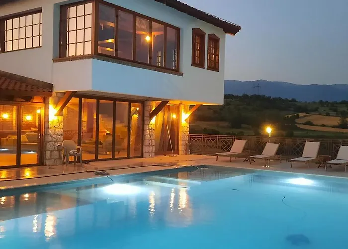Macedonium Luxury With Pool & Panoramic View *