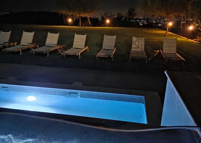 Macedonium Luxury With Big Pool & Fireplace