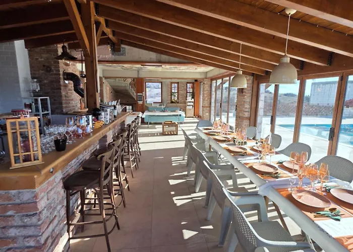 Macedonium Luxury With Big Pool & Fireplace Villa