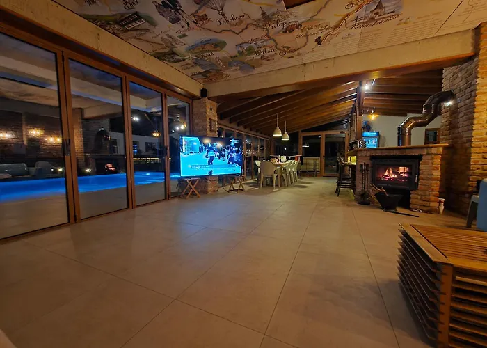 Macedonium Luxury With Big Pool & Fireplace Villa *